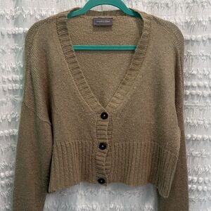 Wooden Ships Olive Cardigan Sweater